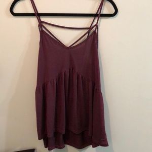 American Eagle Maroon tank